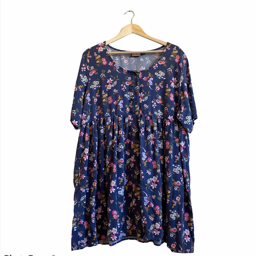Floral Navy Blouse